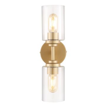 Cera Farmhouse Industrial Iron Cylinder LED Sconce - JONATHAN Y